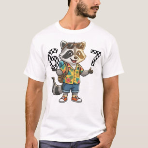 Camiseta Meme Divertido Seis siete Jimothy Mapache