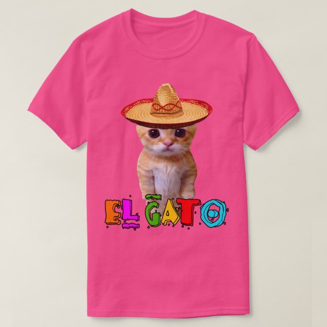 Camiseta Meme El Gato Gato Mexicano Gato Latino Munchkin Ki (Diseño del anverso)