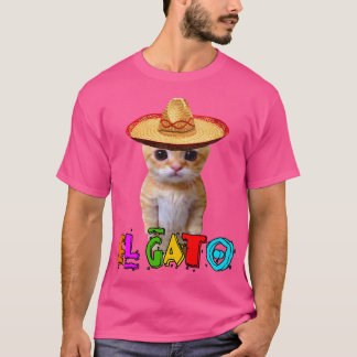 Camiseta Meme El Gato Gato Mexicano Gato Latino Munchkin Ki