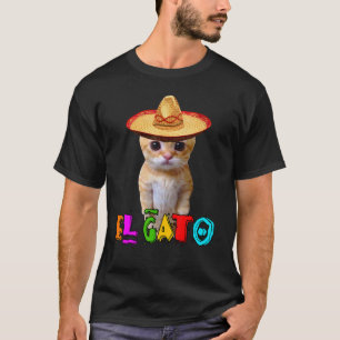 Camiseta Meme El Gato Gato Mexicano Gato Latino Munchkin Ki