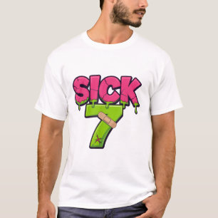 Camiseta Meme Enfermo Siete Seis Siete Divertido J