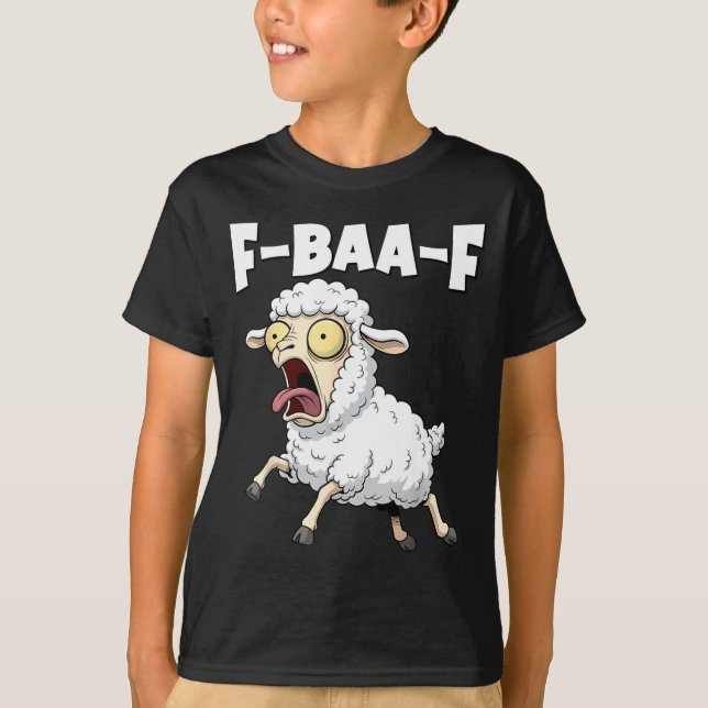 Camiseta Meme F-baa-f - Gráfico de Meme Divertido que Grita (Anverso)