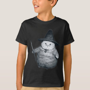 Camiseta Meme Gatito Mago Gorda Bruja Gato Meme Cerebro de