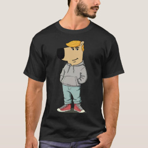 Camiseta Meme gracioso de perro que Trump Gorra hace grande