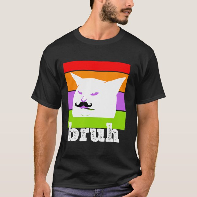 Camiseta Meme gracioso que dice Bruh con Cat-Cinco De Mayo- (Anverso)
