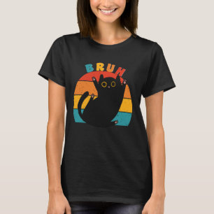 Camiseta Meme gracioso que dice Bruh con chicos gatos guapo