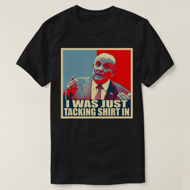 Camiseta Meme gracioso Rudy Giuliani Tacking (Diseño del anverso)