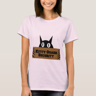 Camiseta Meme gracioso sobre la seguridad de Kitty Guard