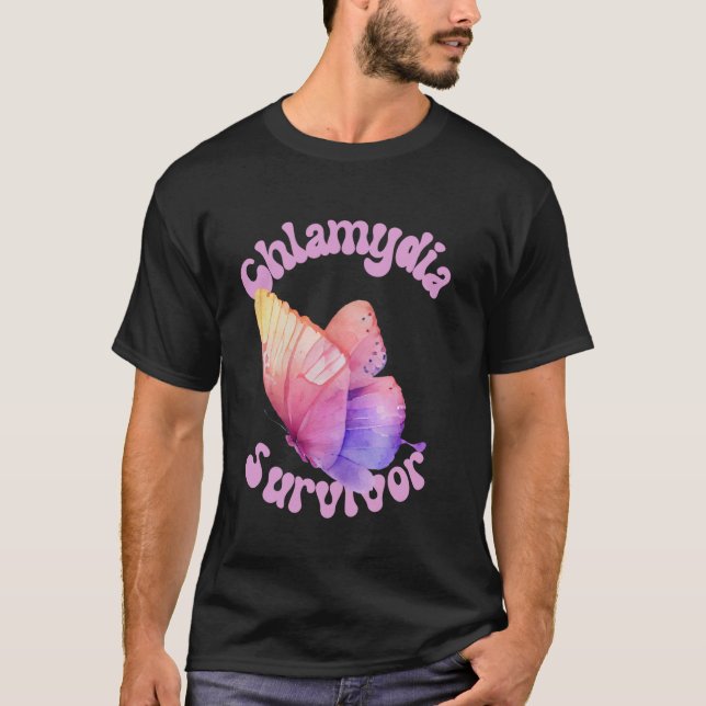 Camiseta Meme gráfico de Chlamydia Survivor (Anverso)