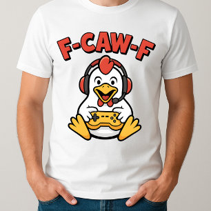 Camiseta Meme gráfico japonés de F-Caw-F Chicken Gamer