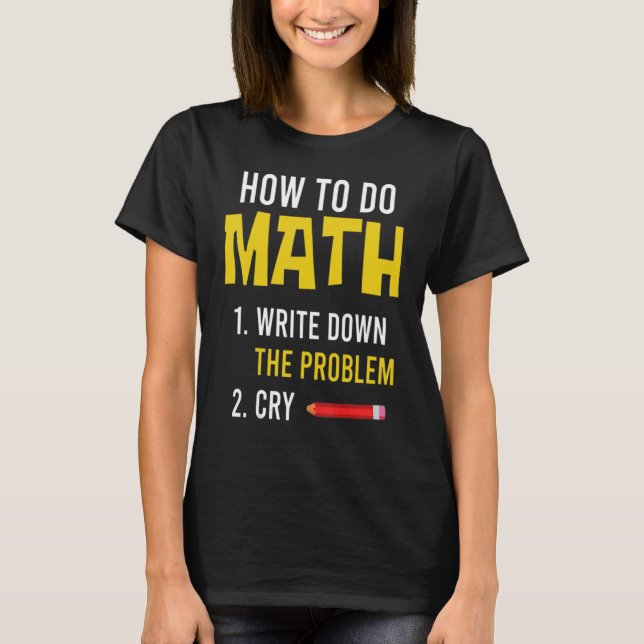 Camiseta Meme How To Do Math 2022 (Anverso)
