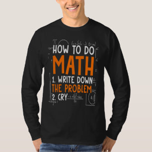 Camiseta Meme How To Do Math 2022 1