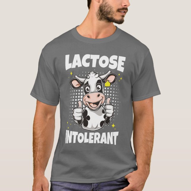 Camiseta Meme Intolerante a la lactosa (Anverso)