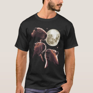 Camiseta Meme místico de Capybara Moon Funny de Capybara C