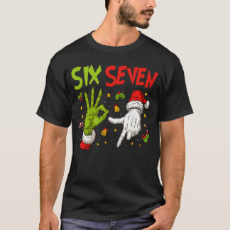Camiseta Meme Navideño Seis Siete Tendencia 67 Navidad Homb