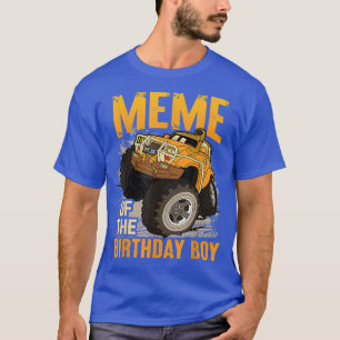 Camiseta Meme of the Birthday Boy Monster Truck Birthday