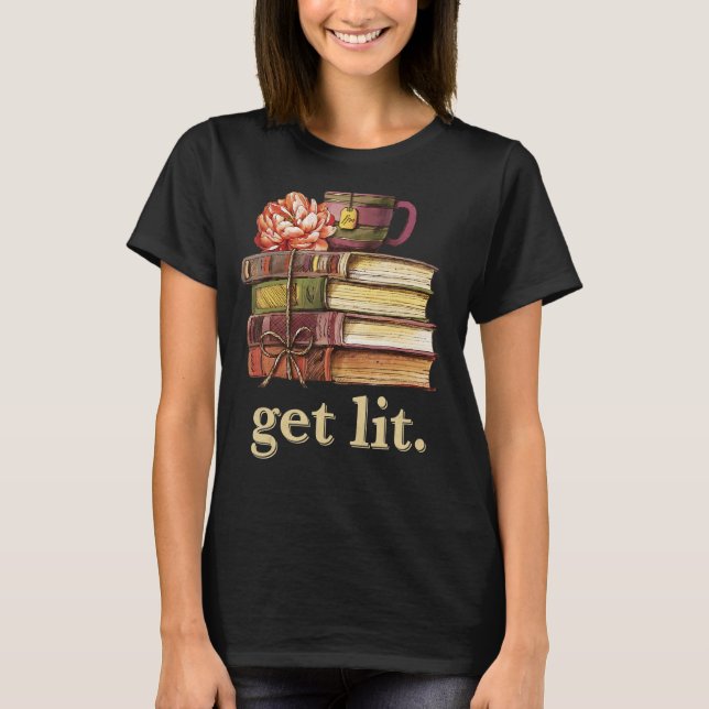 Camiseta Meme para libros de lectura de libros que se ilumi (Anverso)
