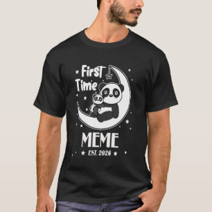 Camiseta Meme por primera vez EST. 2026 Día de la Madre Cor