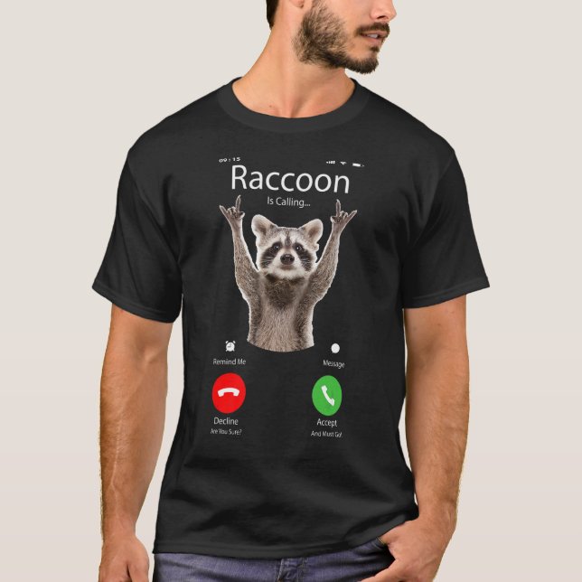 Camiseta Meme Raccoon (Anverso)