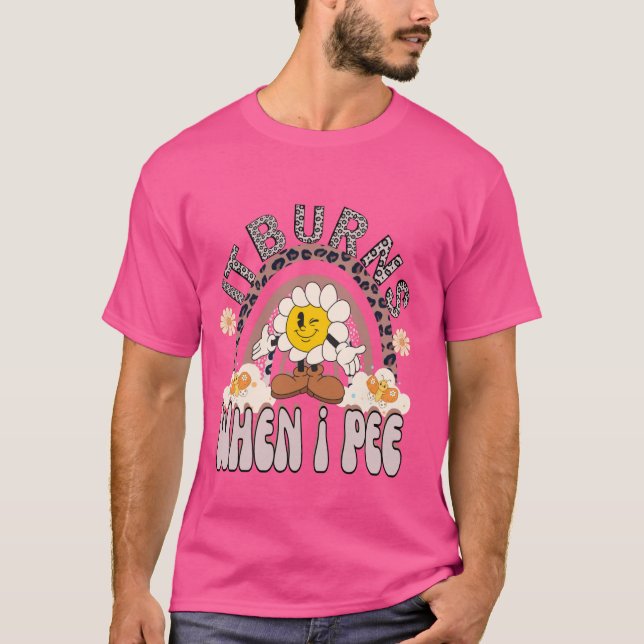 Camiseta meme retro - Se quema cuando me pongo gracioso sar (Anverso)