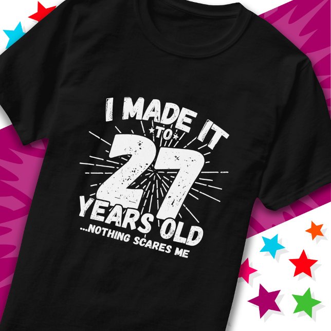 Camiseta Meme sarcástico de 27 años de edad gracioso cumple (Subido por el creador)