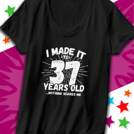 Camiseta Meme sarcástico de 37 años de edad, cumpleaños núm