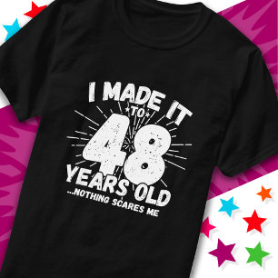 Camiseta Meme sarcástico de 48 años de antigüedad: 48º cump