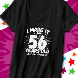 Camiseta Meme sarcástico de 56 años de antigüedad: 56º cump