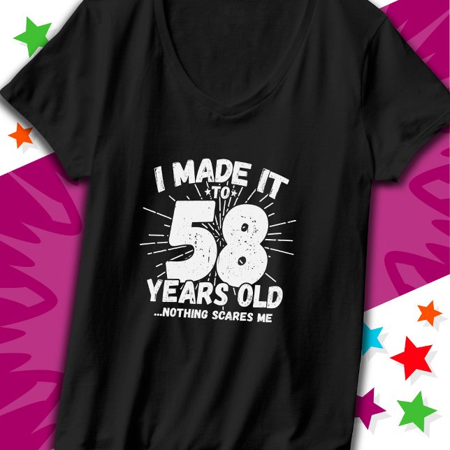 Camiseta Meme sarcástico de 58 años Funny cumpleaños 58 (Subido por el creador)
