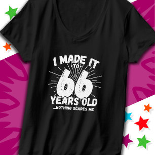 Camiseta Meme sarcástico de 66 años Funny cumpleaños número