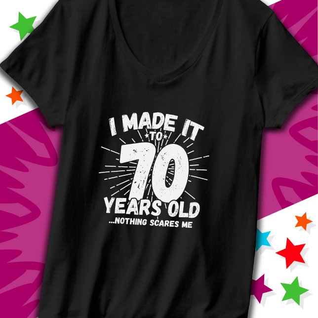 Camiseta Meme sarcástico de 70 años de antigüedad: 70 años  (Subido por el creador)
