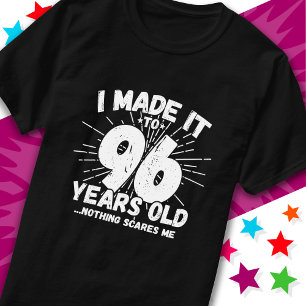 Camiseta Meme sarcástico de 96 años Gracioso cumpleaños 96