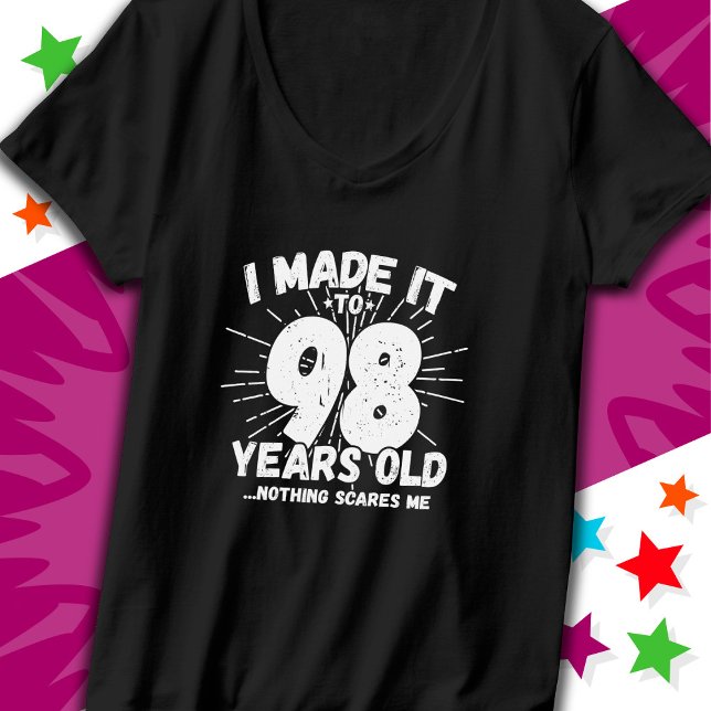 Camiseta Meme sarcástico de 98 años Gracioso cumpleaños 98 (Subido por el creador)