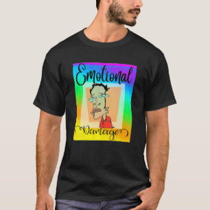Camiseta Meme satírico sobre el daño emocional gracioso