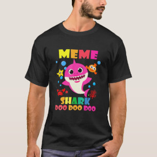 Camiseta Meme Shark Doo Doo Funny Baby Mamá Papi Niños