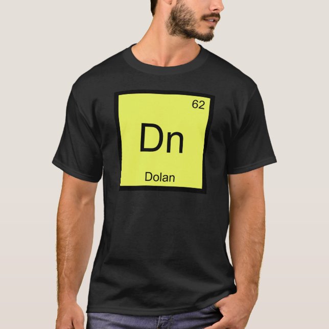 Camiseta Meme Símbolo del Elemento Químico Dolan D (Anverso)