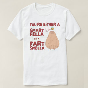 Camiseta Meme Smart Fella O Fart Smella Capybara