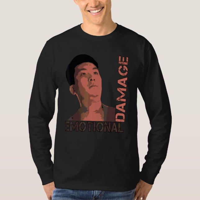 Camiseta Meme sobre daños emocionales Steven He Meme (Anverso)