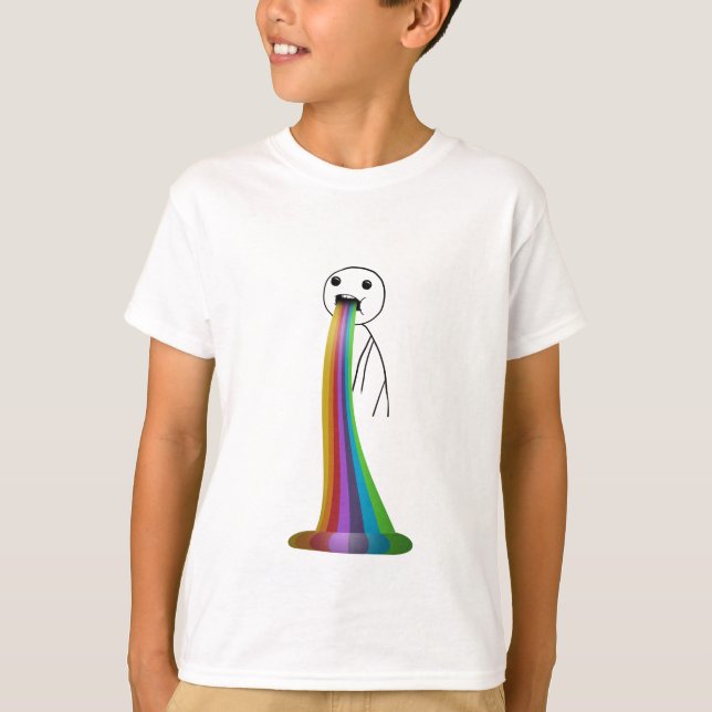 Camiseta Meme sobre el arco iris (Anverso)
