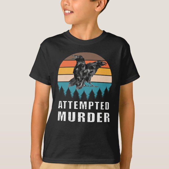 Camiseta Meme sobre el chiste de pájaro de los cuervos de l (Anverso)