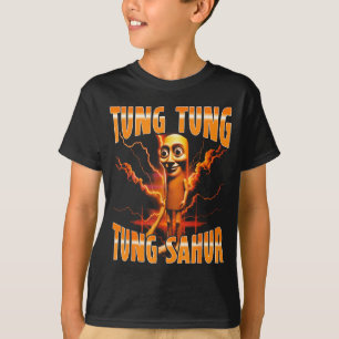 Camiseta Meme surrealista italiano de Brainrot Tung Tung Tu