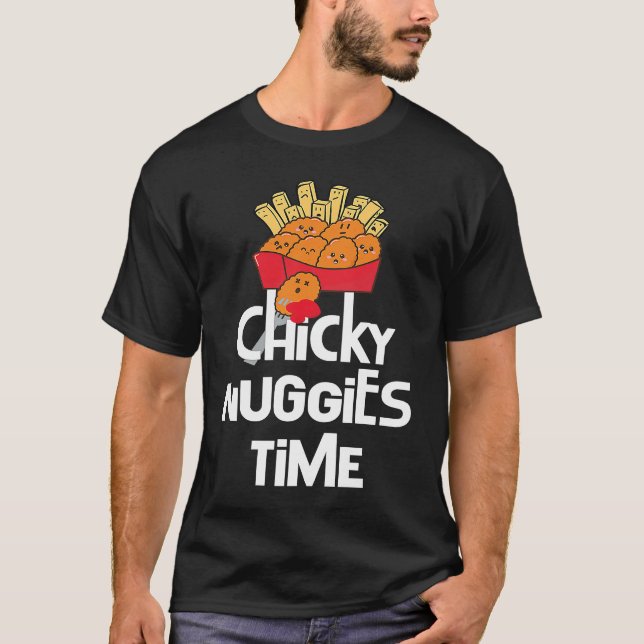 Camiseta Meme Viral Tendencia de las nugget de pollo Chicky (Anverso)