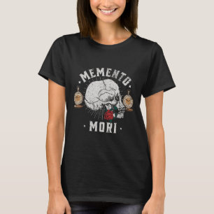Camiseta Memento Mori Calavera Vintage _ Filosofía estoica