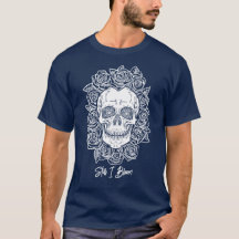 ¡Memento Mori! Calavera y Rosas, mano dibujada