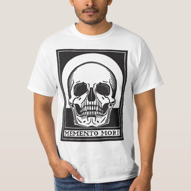 Camiseta Memento Mori Human Skull Remember Death  (Anverso)