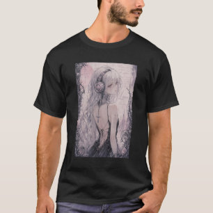 Camiseta Memento Mori - Ilustración Ciberpunk Gótica