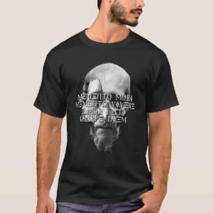 Camiseta Memento Mori Memento Vivere Amor Fati Carpe Diem S