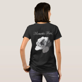 Camiseta Memento Mori Rosa Blanca Estética Dark Academia