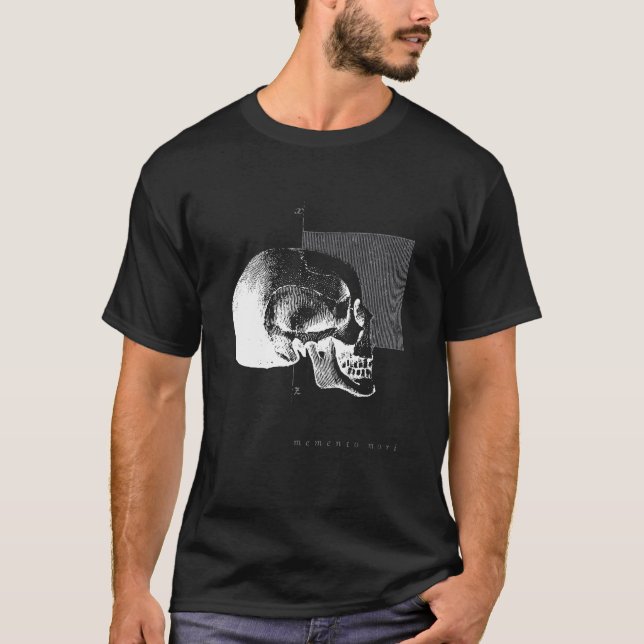 Camiseta Memento Mori Sabiduría Latina para la Recuperación (Anverso)