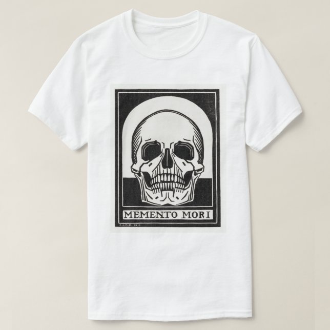 Camiseta Memento Mori Skull (Diseño del anverso)